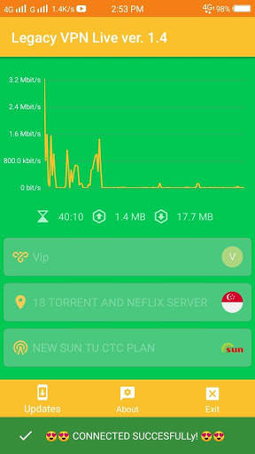 Legacy Vpn Live Pro screenshot 1