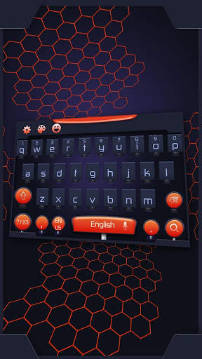 Black Technology Keyboard Theme screenshot 1