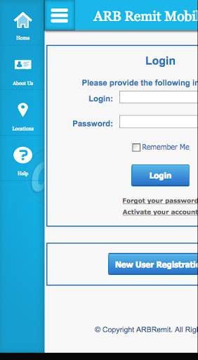ARB Remit Mobile App screenshot 1