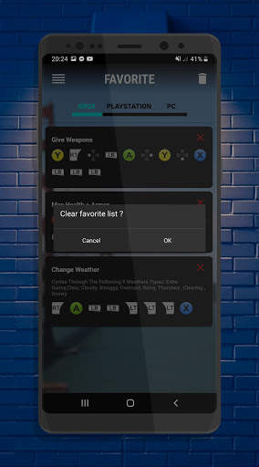 Cheats for GTAuto 5 game screenshot 3