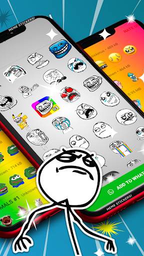 Wastickerapps Memes - New Stickers - Rage Face screenshot 2