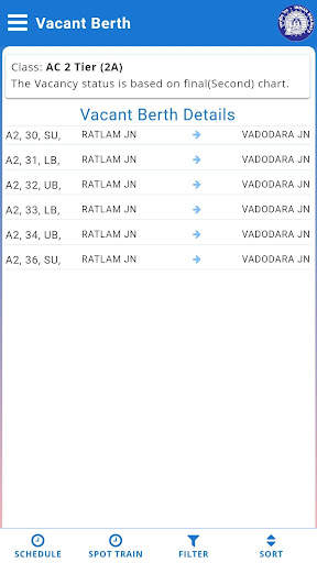 Rail Reservation Chart & PNR screenshot 5