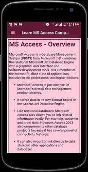 Learn MS Access Complete Guide screenshot 3