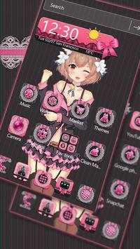 Sexy pink girl theme screenshot 4