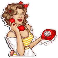 Girly Stickers  for WhatsApp logo