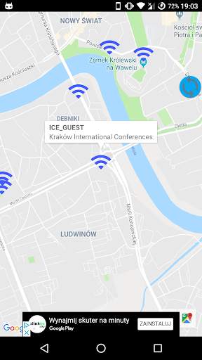 Free Map of WiFi Cracow screenshot 1