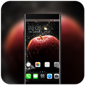 Water apple drop theme | wallpaper for rainy dark icon