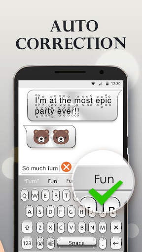 Silver Keyboard - Free Emoji & Gif screenshot 5