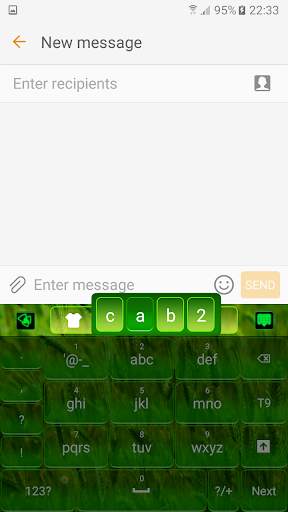 Green Nature Keyboard screenshot 4
