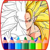coloring book for super saiyan super-héro kids 1.0