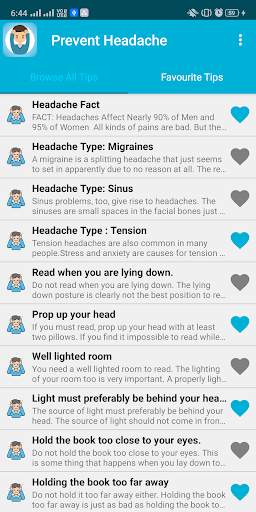 Prevent Headache screenshot 2