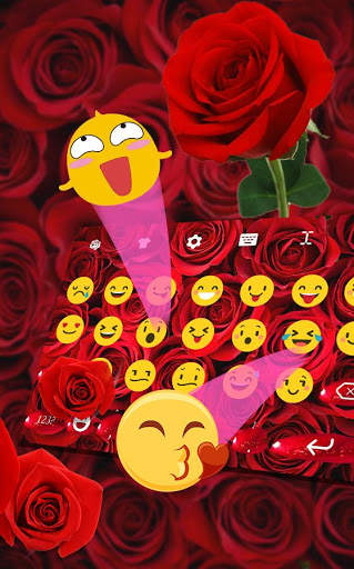 Red Rose Keyboard Theme screenshot 4