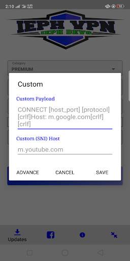 IEPH VPN (OVPN/SSH/SSL) screenshot 2