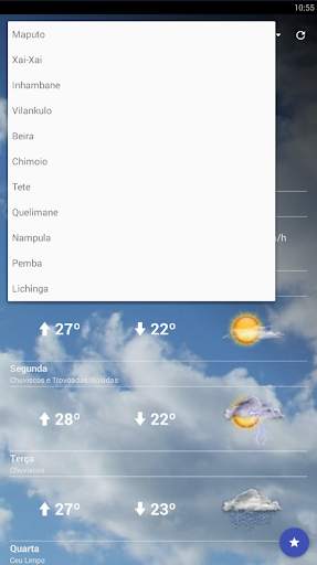Previsão do Tempo Moçambique screenshot 1