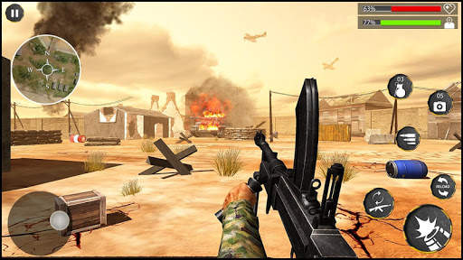 World War Commando Army Battleground Survival Game screenshot 5