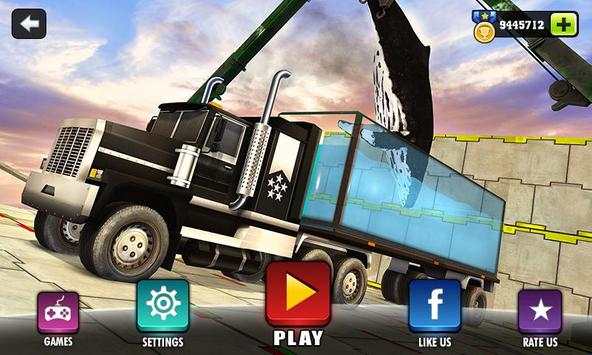 Impossible Whale Transport Truck Driving Tracks screenshot 1