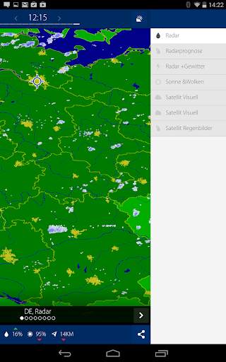 Realtime rainradar Europe screenshot 8