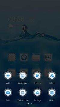 Aqua Blue GO Launcher Theme screenshot 7