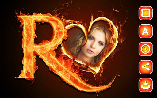 Fire Text Photo Frame - Fire Text Photo Editor screenshot 3