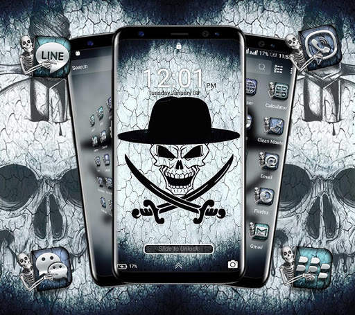Skull Launcher Theme screenshot 3