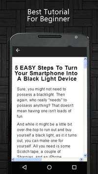 Flashlight Blacklight Tips screenshot 2