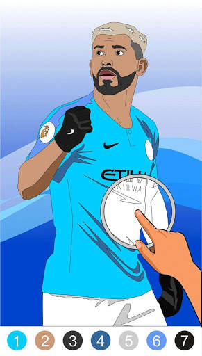 Live football coloring by number screenshot 2