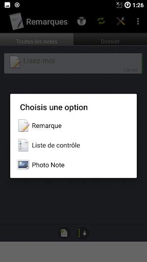 Remarques Notes screenshot 2