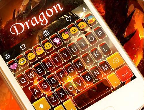 Dragon Emoji Keyboard Theme screenshot 5