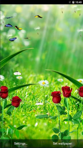 Garden Live Wallpaper screenshot 1