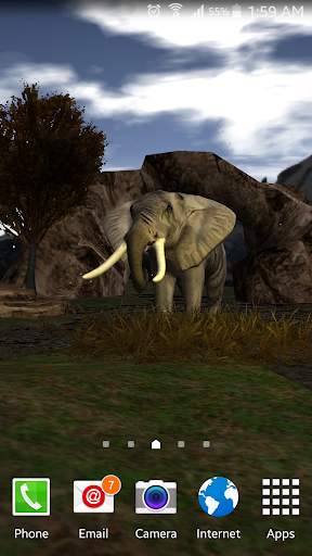 African Elephant 3d Lwp Lite screenshot 6