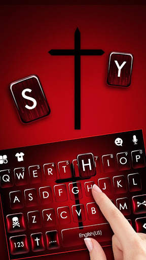 Dark Cross Tastatur-Thema screenshot 2