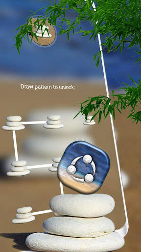 Beach Stone Launcher Theme 4 تصوير الشاشة