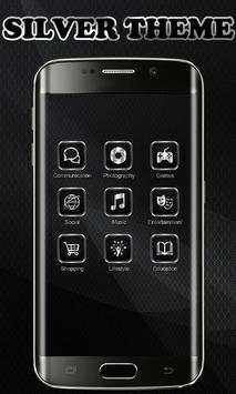 Silver Launcher Theme Free screenshot 3