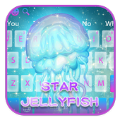 Star jellyfish keyboard theme أيقونة