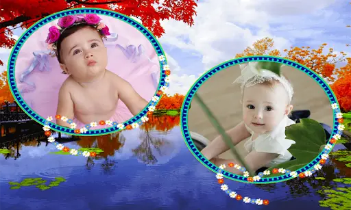Beautiful Garden Double Photo Frame Application 8 تصوير الشاشة