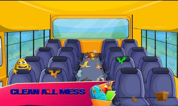 School Bus Cleanup & Repair: Cleaning Games screenshot 3