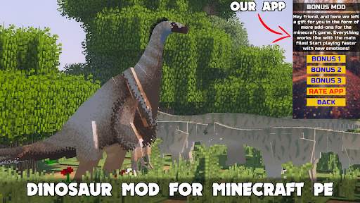 Dinosaur Minecraft Mod MCPE screenshot 3