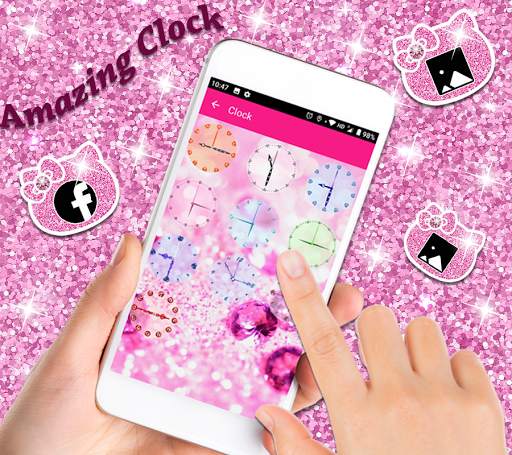Glitter Diamond Kitty Launcher screenshot 5