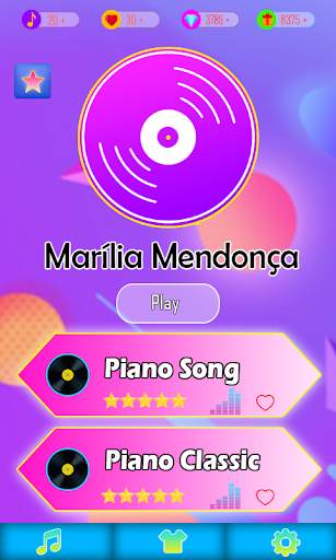 Marília Mendonça Piano Game screenshot 1