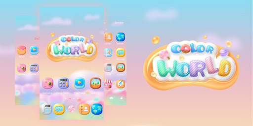 (Free)Color World GO Launcher Theme screenshot 5