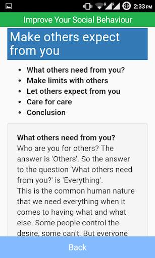 Improve Social Behaviour Demo screenshot 8