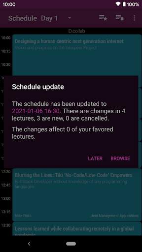 FOSDEM 2022 Schedule screenshot 7