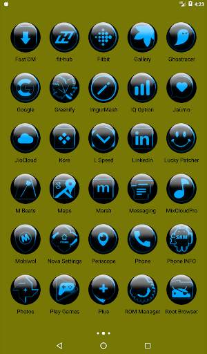 Blue Glass Orb Icon Pack screenshot 11