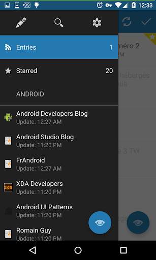 Flym News Reader (old v1 version) screenshot 2