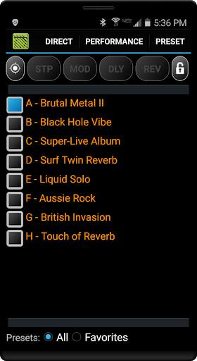 Remuda Lite - USB Guitar Amplifier Control App screenshot 1