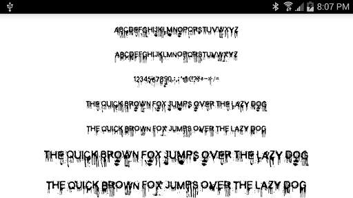 Halloween Fonts for FlipFont screenshot 1