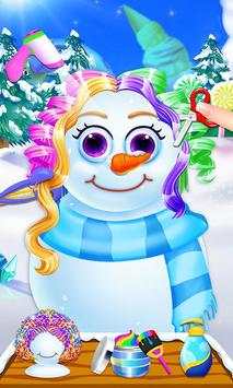 Snowman Hair Styles Salon Game screenshot 2