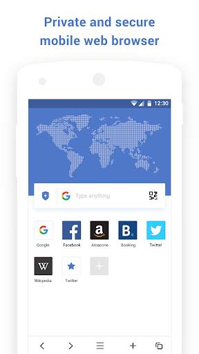 Fly Internet - Web browser with free VPN screenshot 1