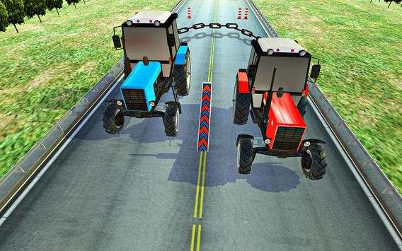 Chained Cars Driving : Tractor Farming Simulator screenshot 5