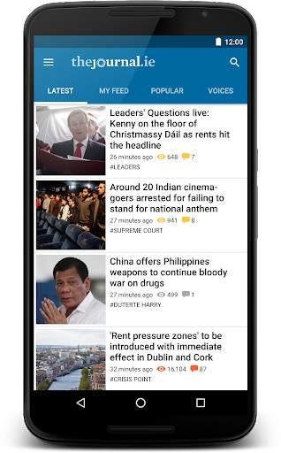 TheJournal.ie News screenshot 2
